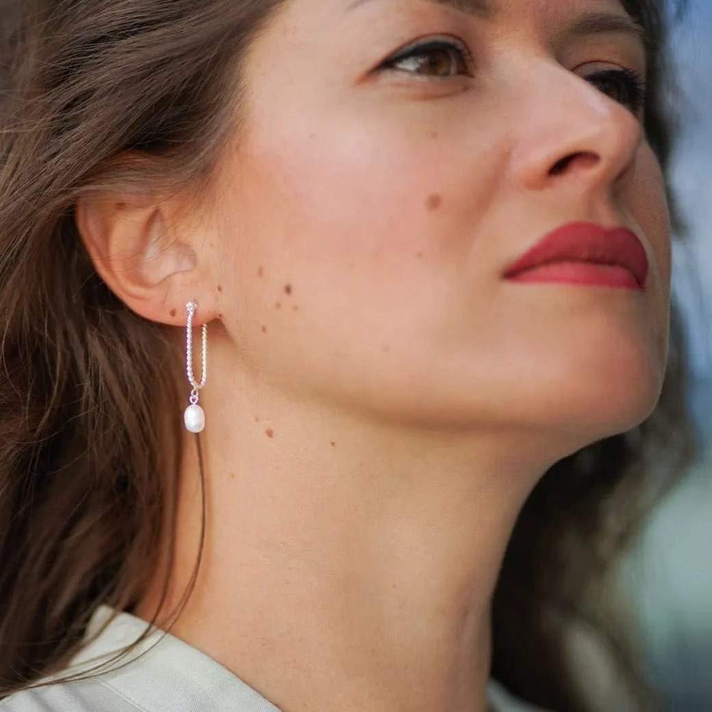 Earrings Hope - Gold Plated Inspirational Earrings by La Moda Me