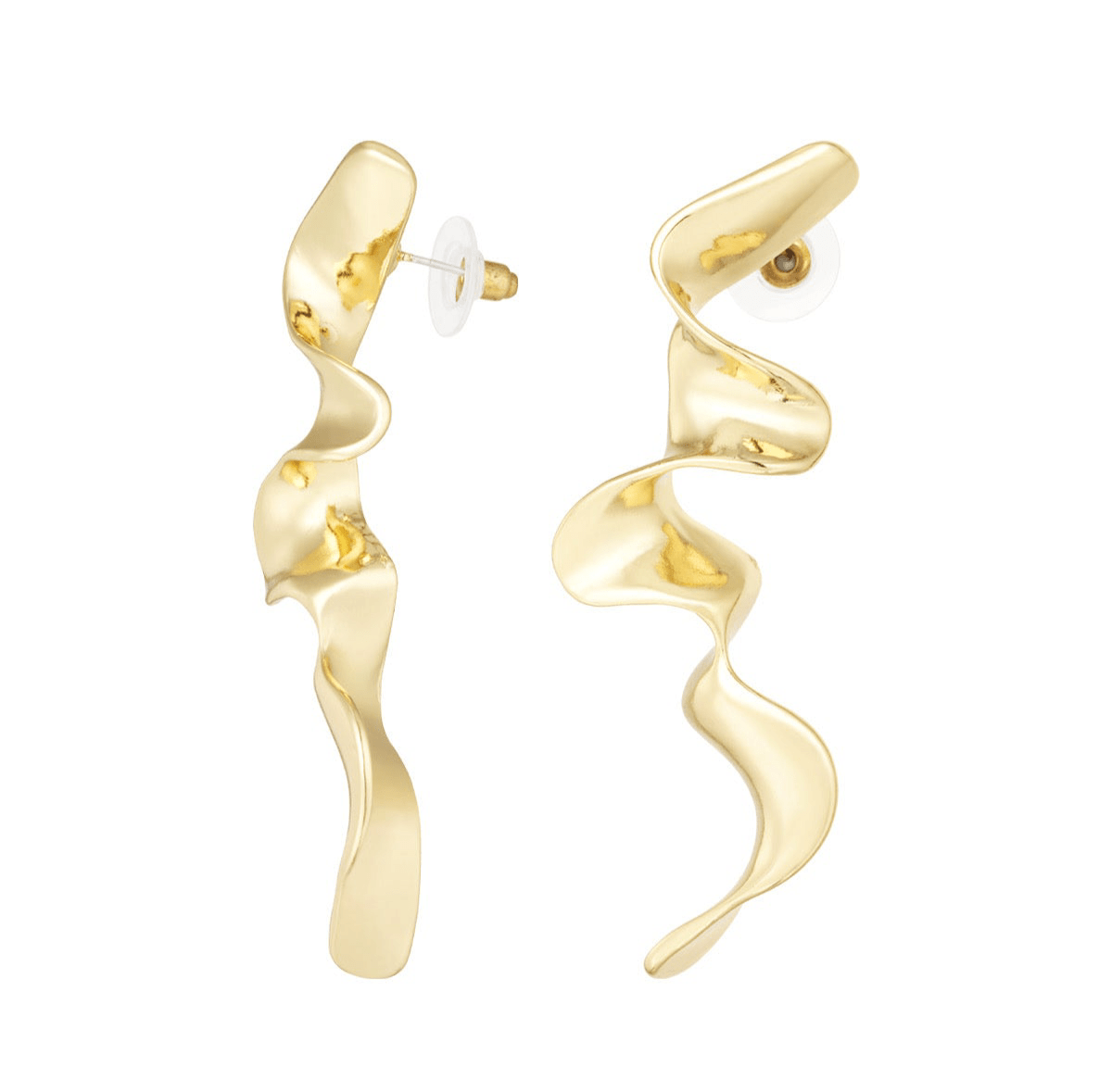 Earrings Karina - Gold Plated Elegant Earrings by La Moda Me