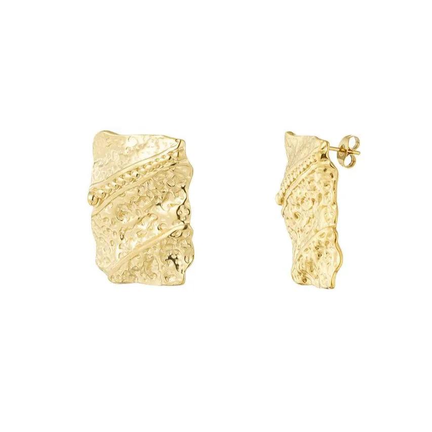 Earrings Liana - Gold Plated Elegant Earrings by La Moda Me