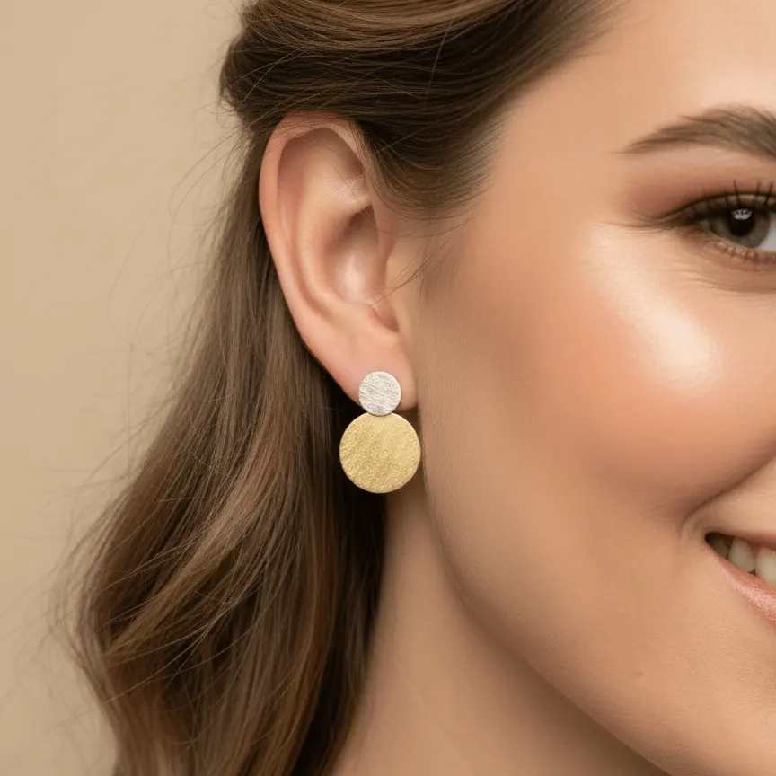 Earrings Moon - Sterling Silver Crescent Moon Earrings by La Moda Me