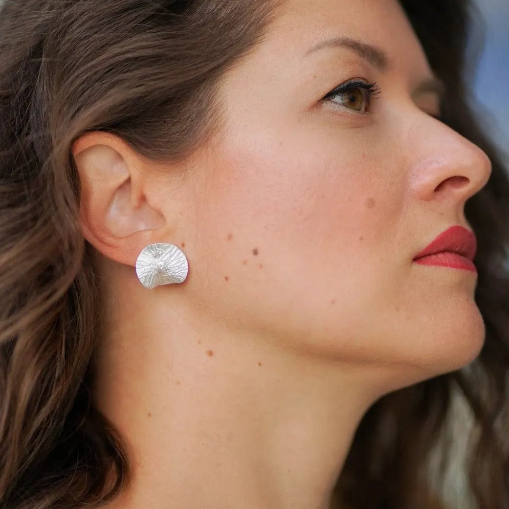 Earrings Touch - Gold Plated Stainless Steel Elegant Earrings by La Moda Me