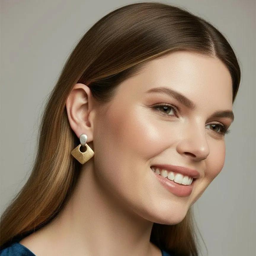 Earrings Venice - Sterling Silver Venetian Elegant Earrings by La Moda Me