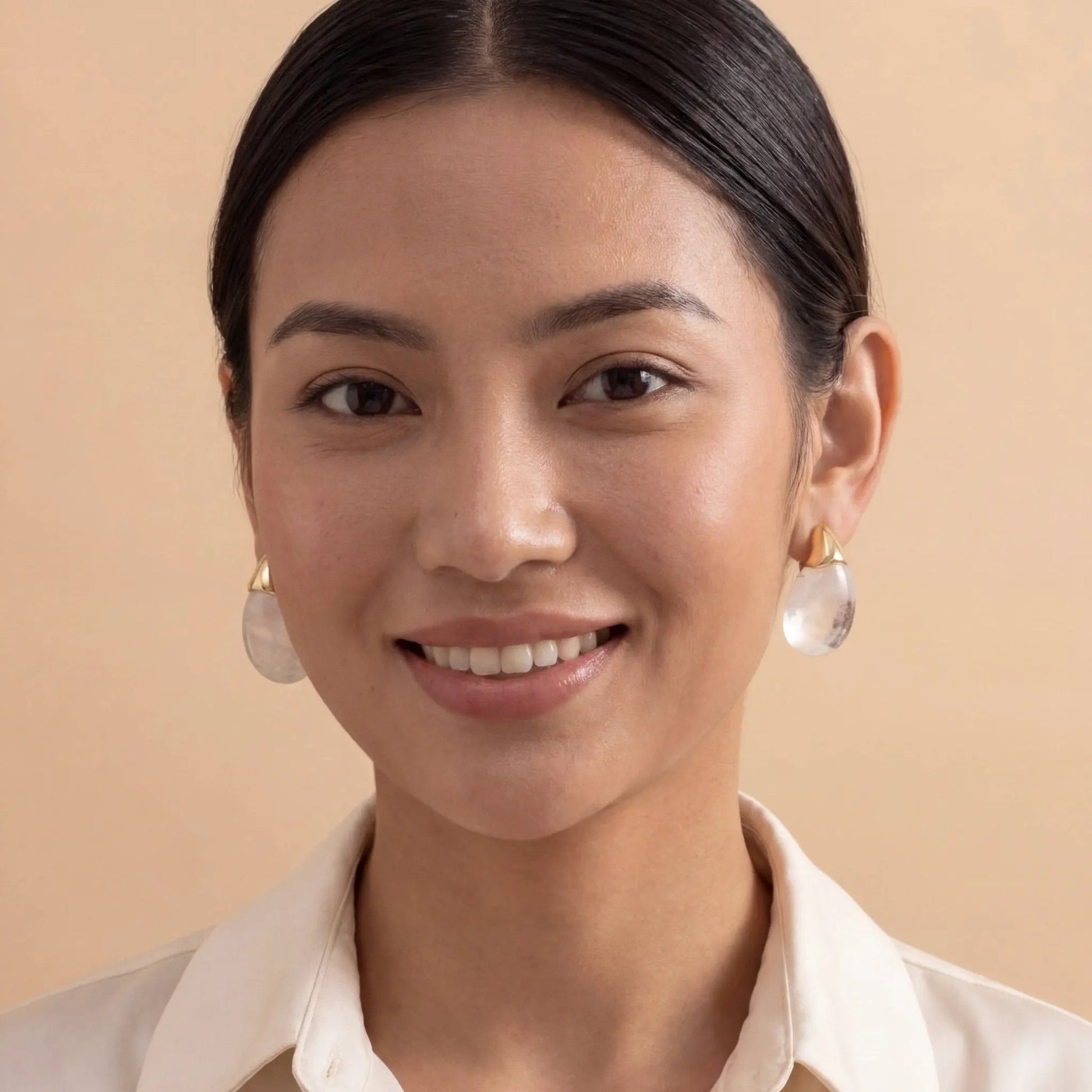 Rais Pearl Drop Earrings by La Moda Me