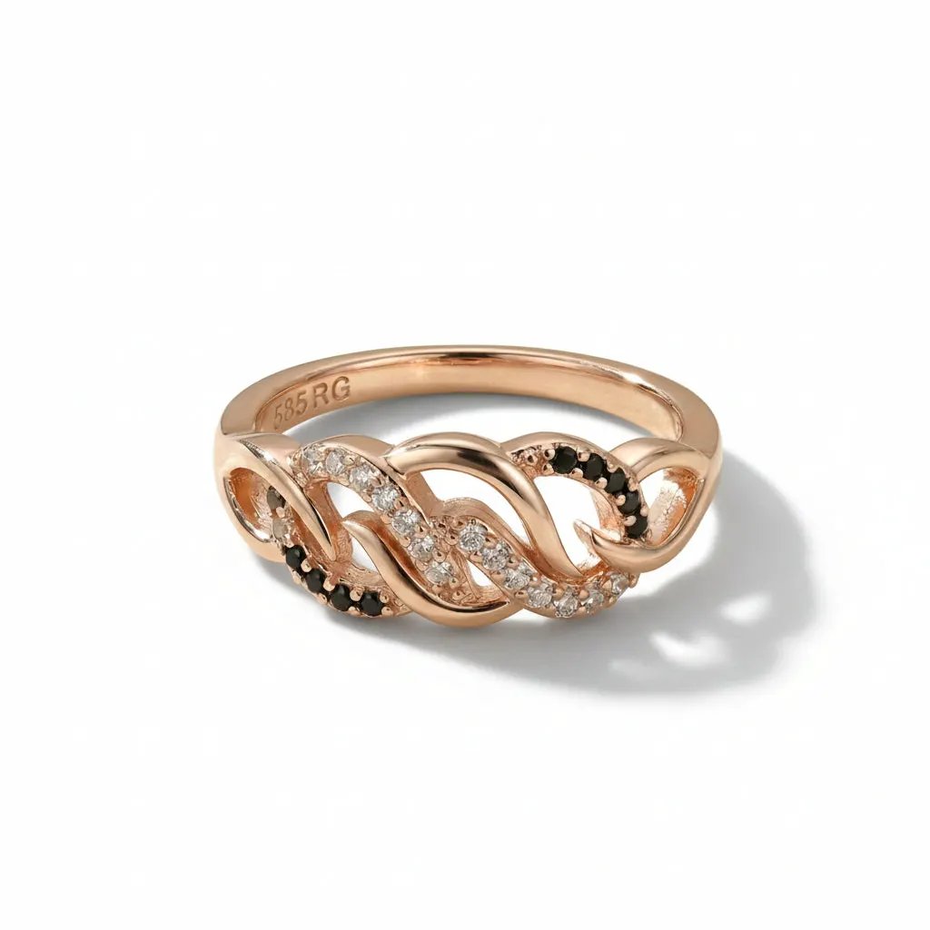 Nina Braided Ring by La Moda Me