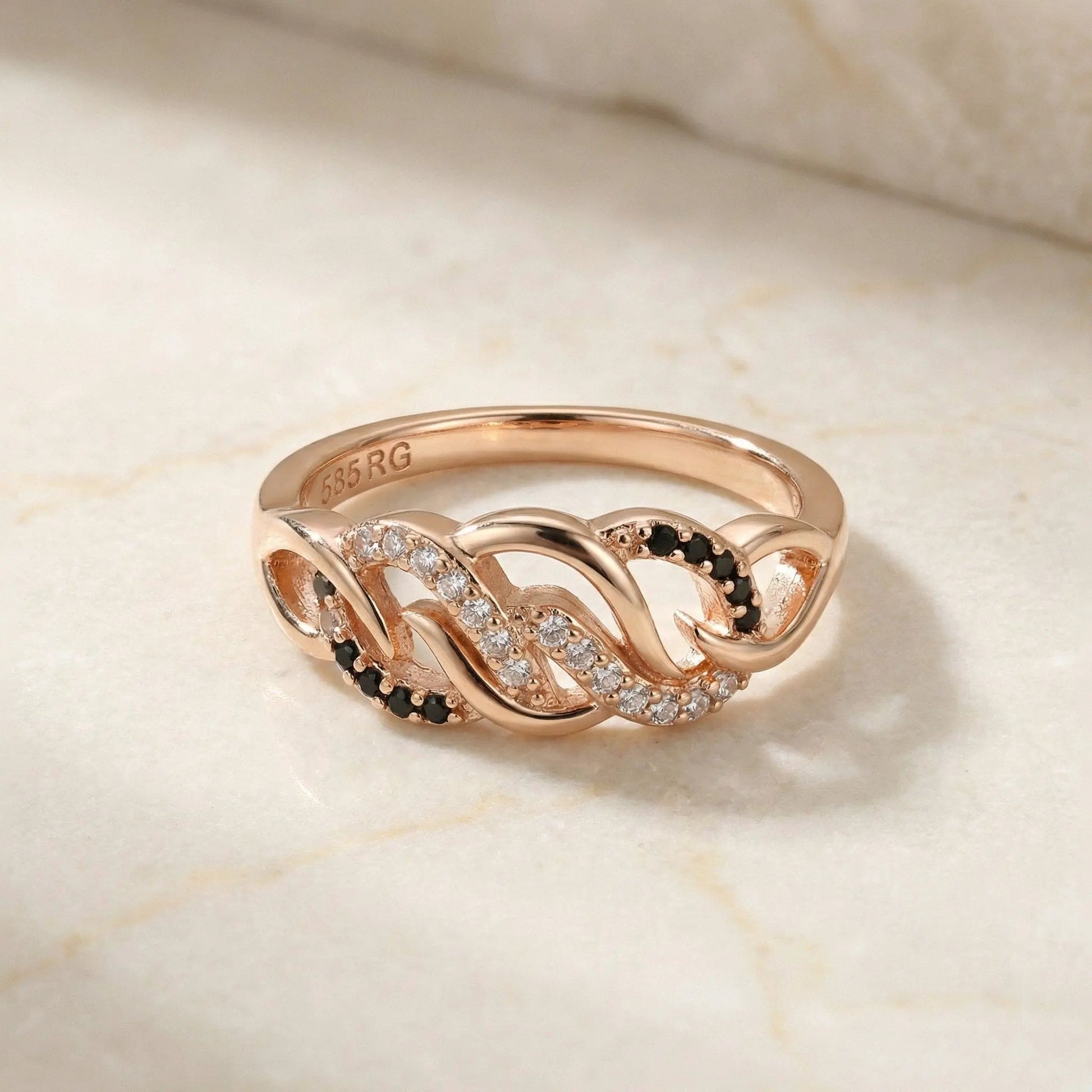 Nina Braided Ring by La Moda Me