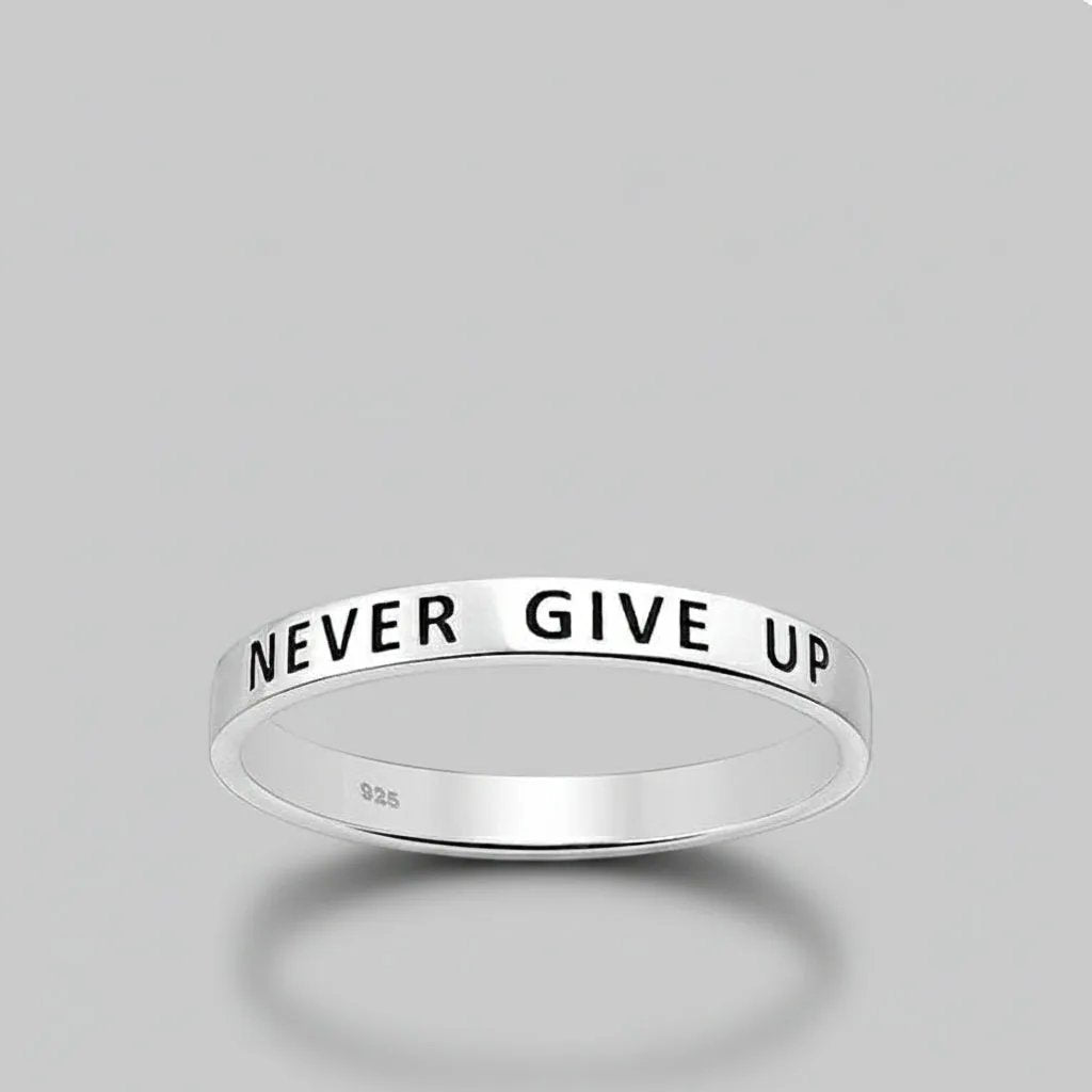 Ring Motivation (various) - Sterling Silver Inspirational Ring by La Moda Me