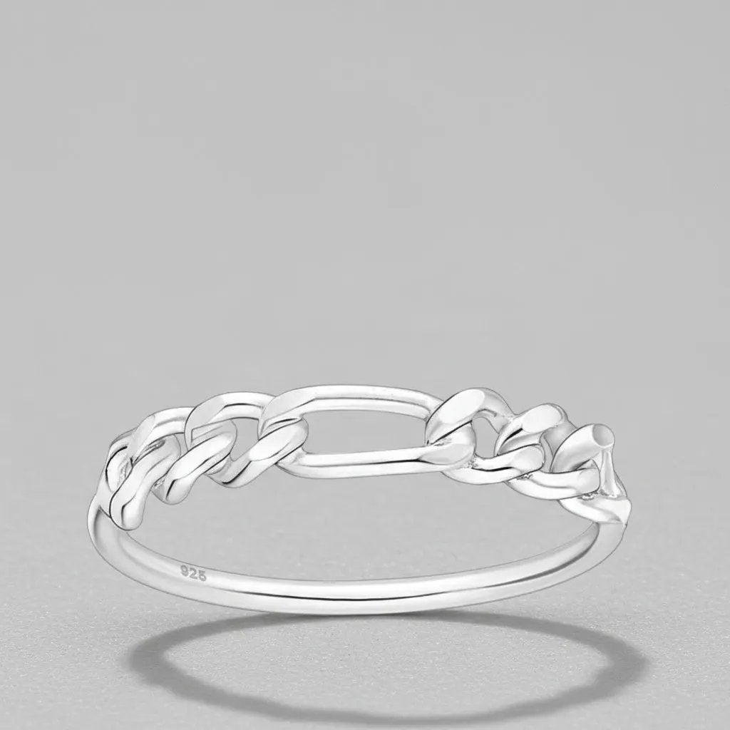 Ring Bond - Sterling Silver Braided Rope Ring by La Moda Me