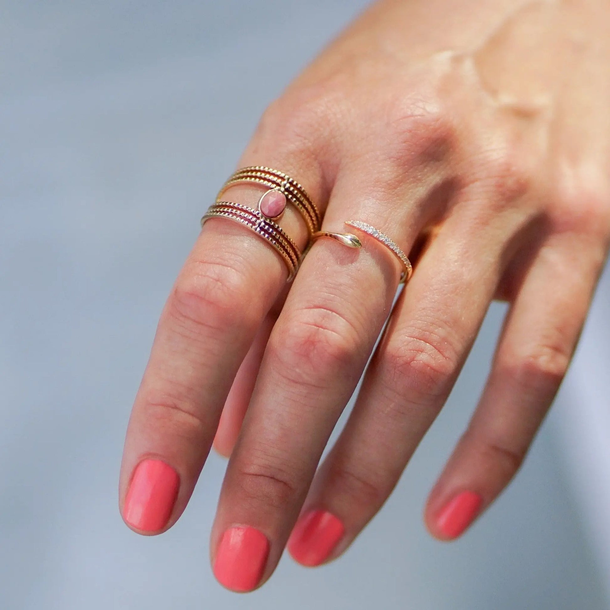 Ring Fiona - Sterling Silver Elegant Ring by La Moda Me