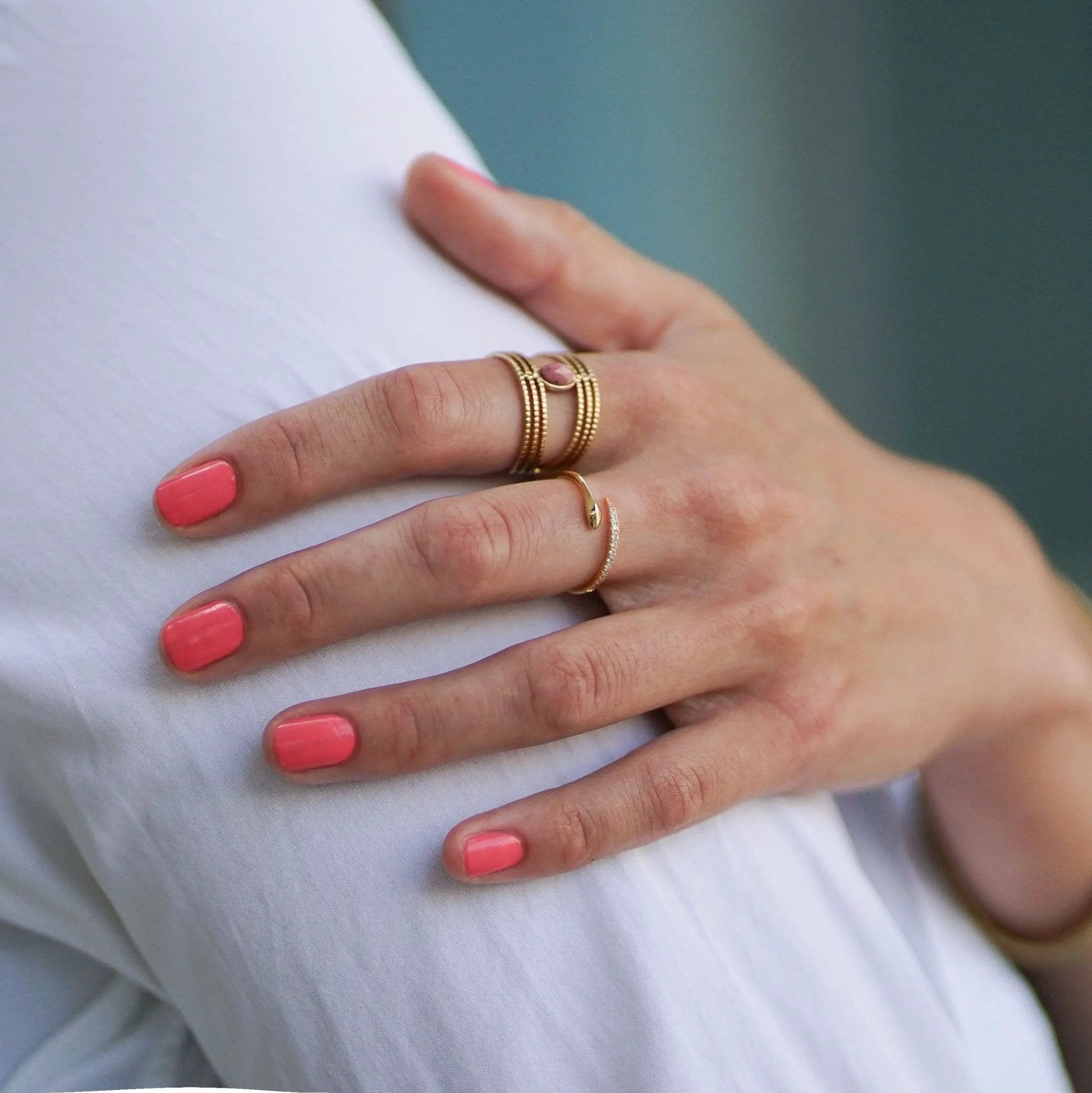 Ring Fiona - Sterling Silver Elegant Ring by La Moda Me