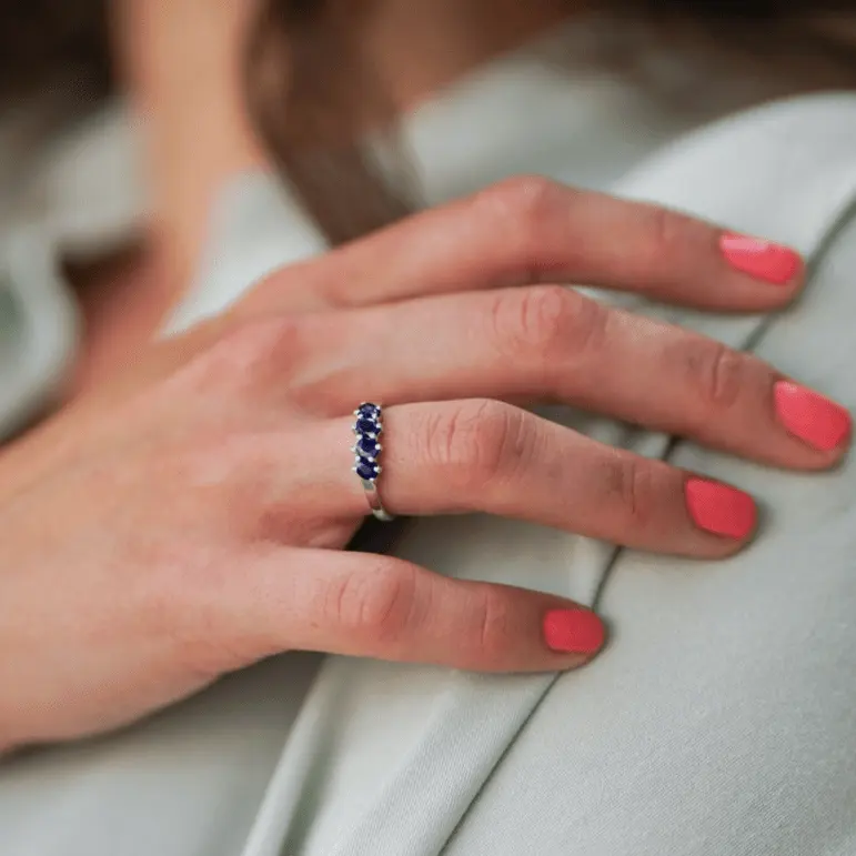 Ring Night - Sterling Silver Elegant Evening Ring by La Moda Me