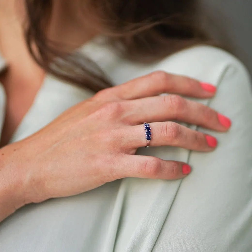 Ring Night - Sterling Silver Elegant Evening Ring by La Moda Me