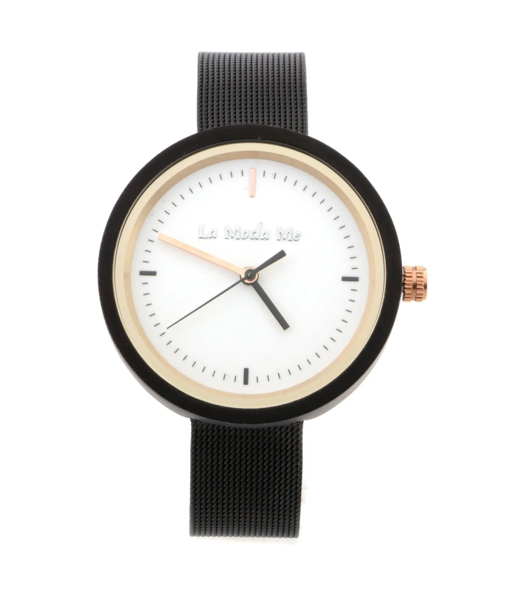 Watch Lumin Ron Black - Eco-Friendly Minimalist Elegant Timepiece by La Moda Me