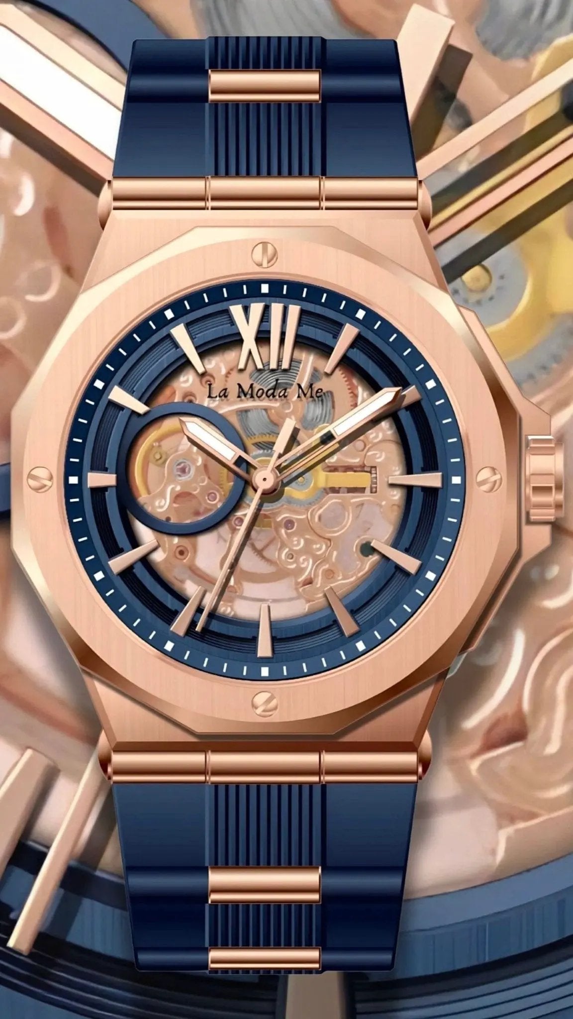 Blue Mirage of the Gulf Watch - Premium Luxury Timepiece by La Moda Me
