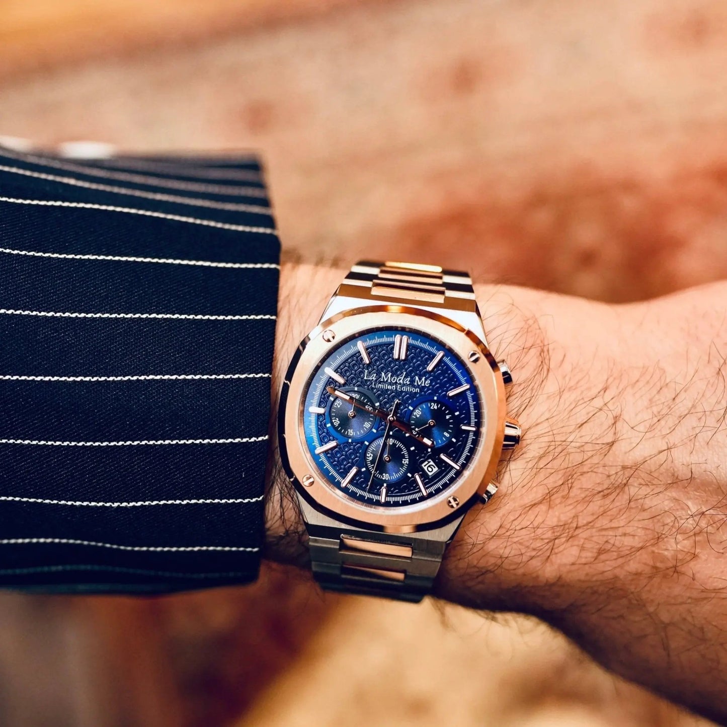 King Harald's Blue Jewel AG6 Watch - Premium Luxury Timepiece by La Moda Me