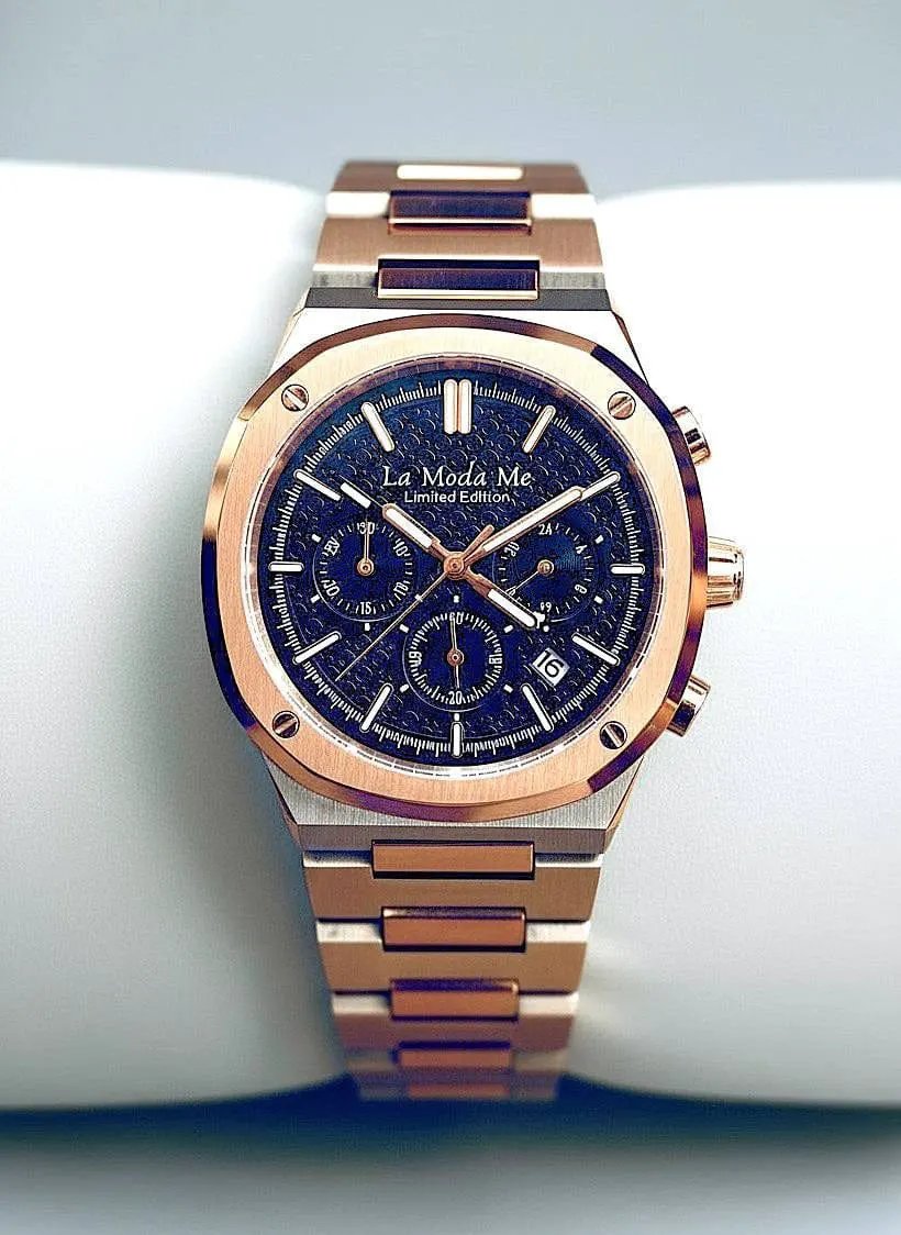 King Harald's Blue Jewel AG6 Watch - Premium Luxury Timepiece by La Moda Me