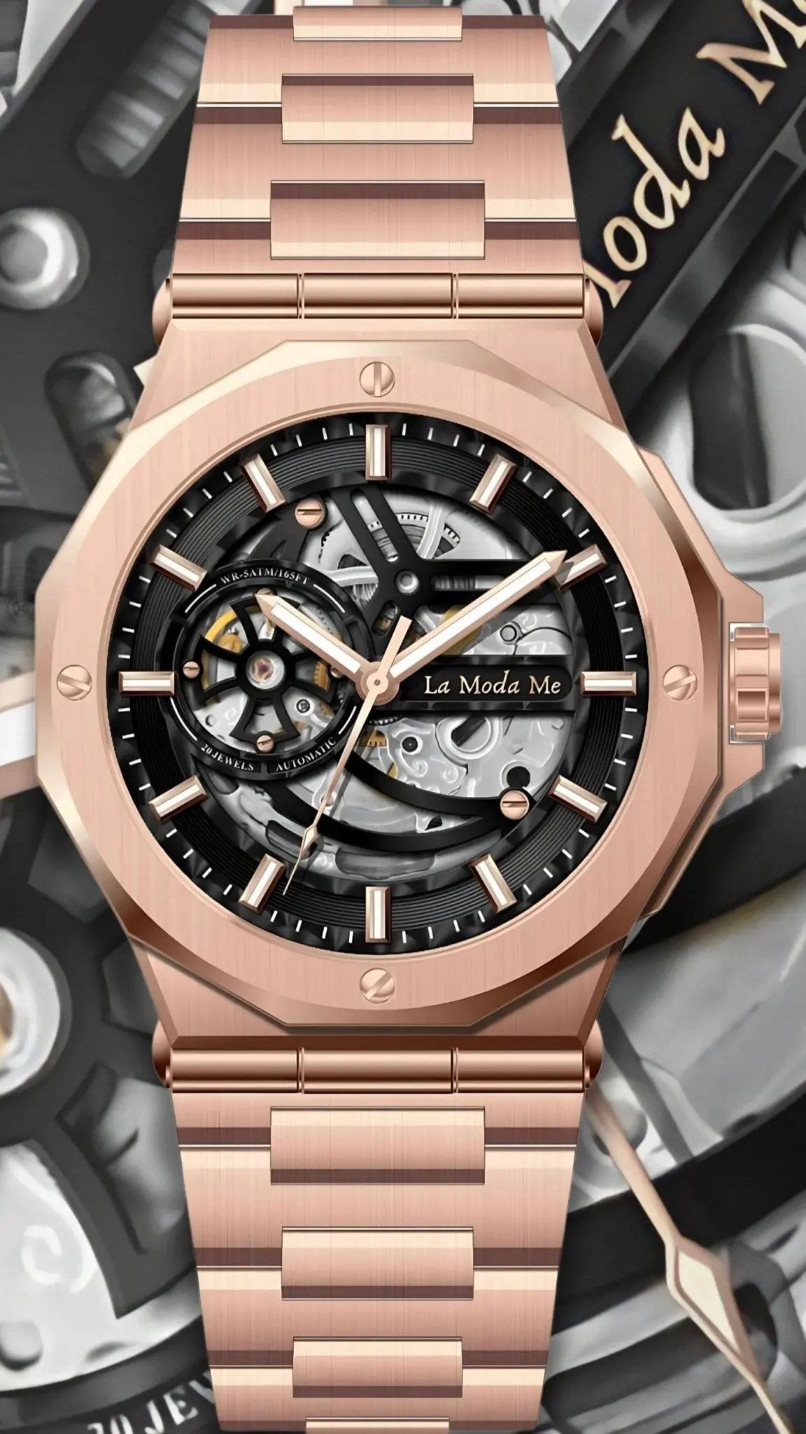 Rubros Jewel Gold Watch - Luxury Gold Timepiece by La Moda Me