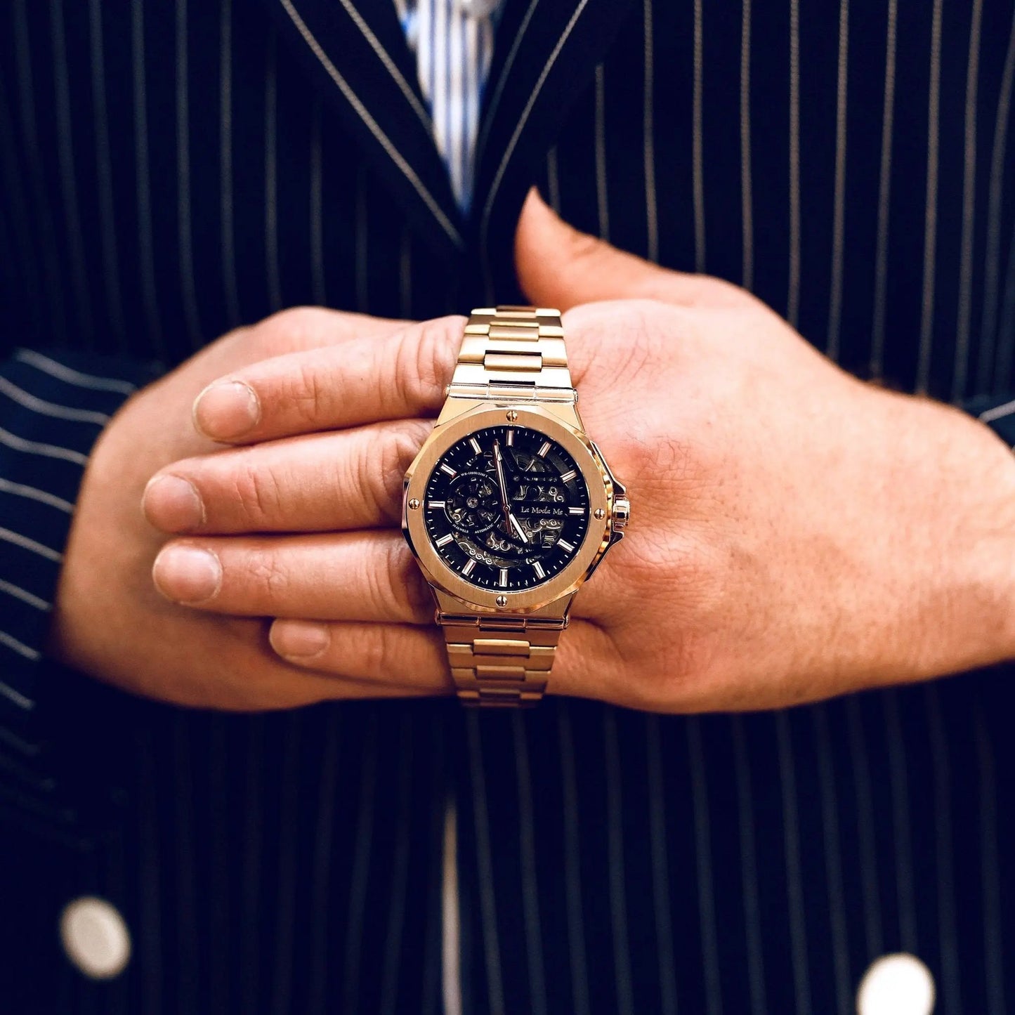 Rubros Jewel Gold Watch - Luxury Gold Timepiece by La Moda Me