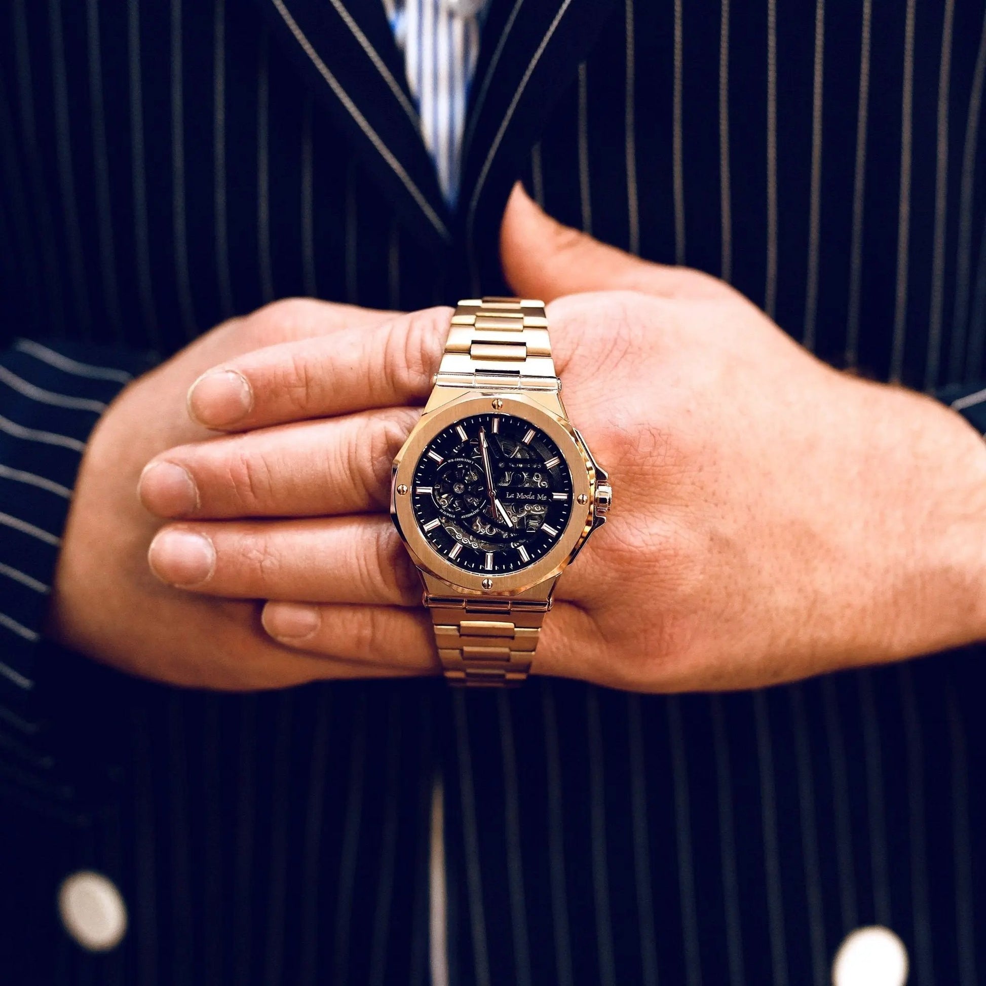 Rubros Jewel Gold Watch - Luxury Gold Timepiece by La Moda Me