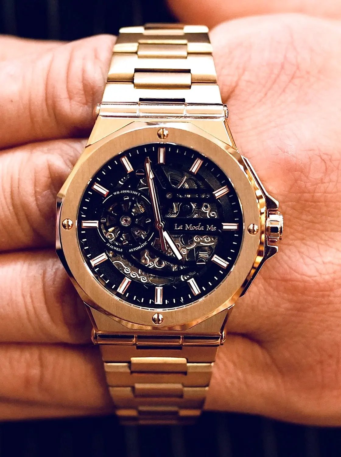 Rubros Jewel Gold Watch - Luxury Gold Timepiece by La Moda Me