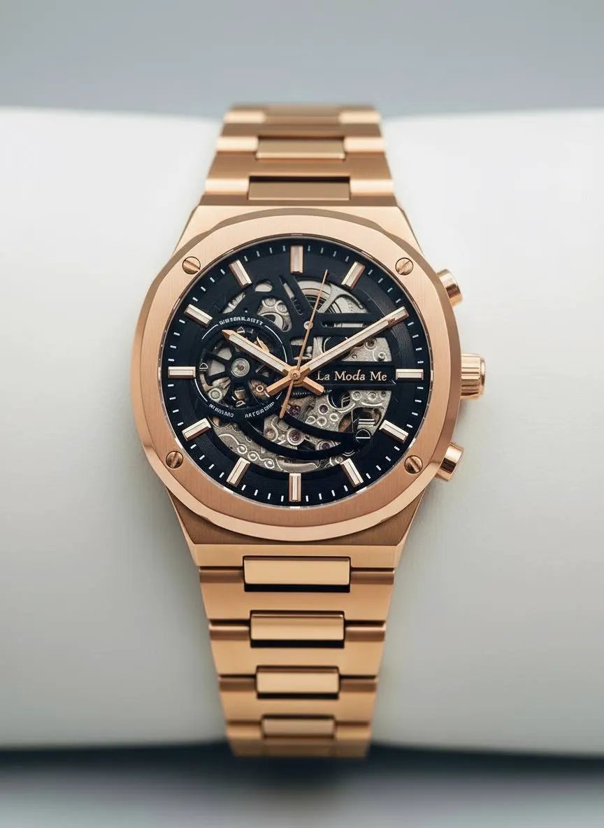 Rubros Jewel Gold Watch - Luxury Gold Timepiece by La Moda Me