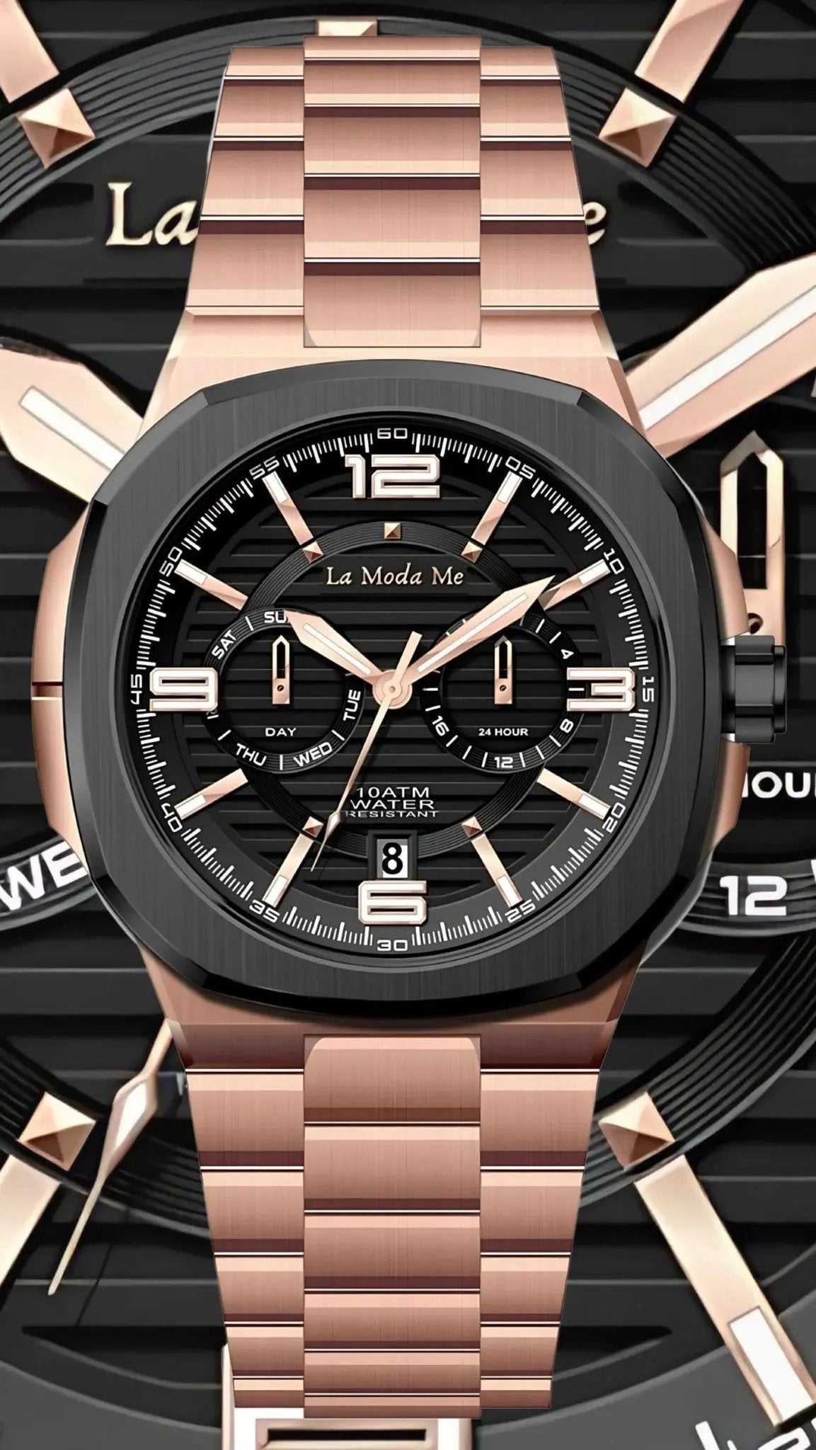 Sir Willen Rose Gold Edition Watch - Premium Luxury Timepiece by La Moda Me