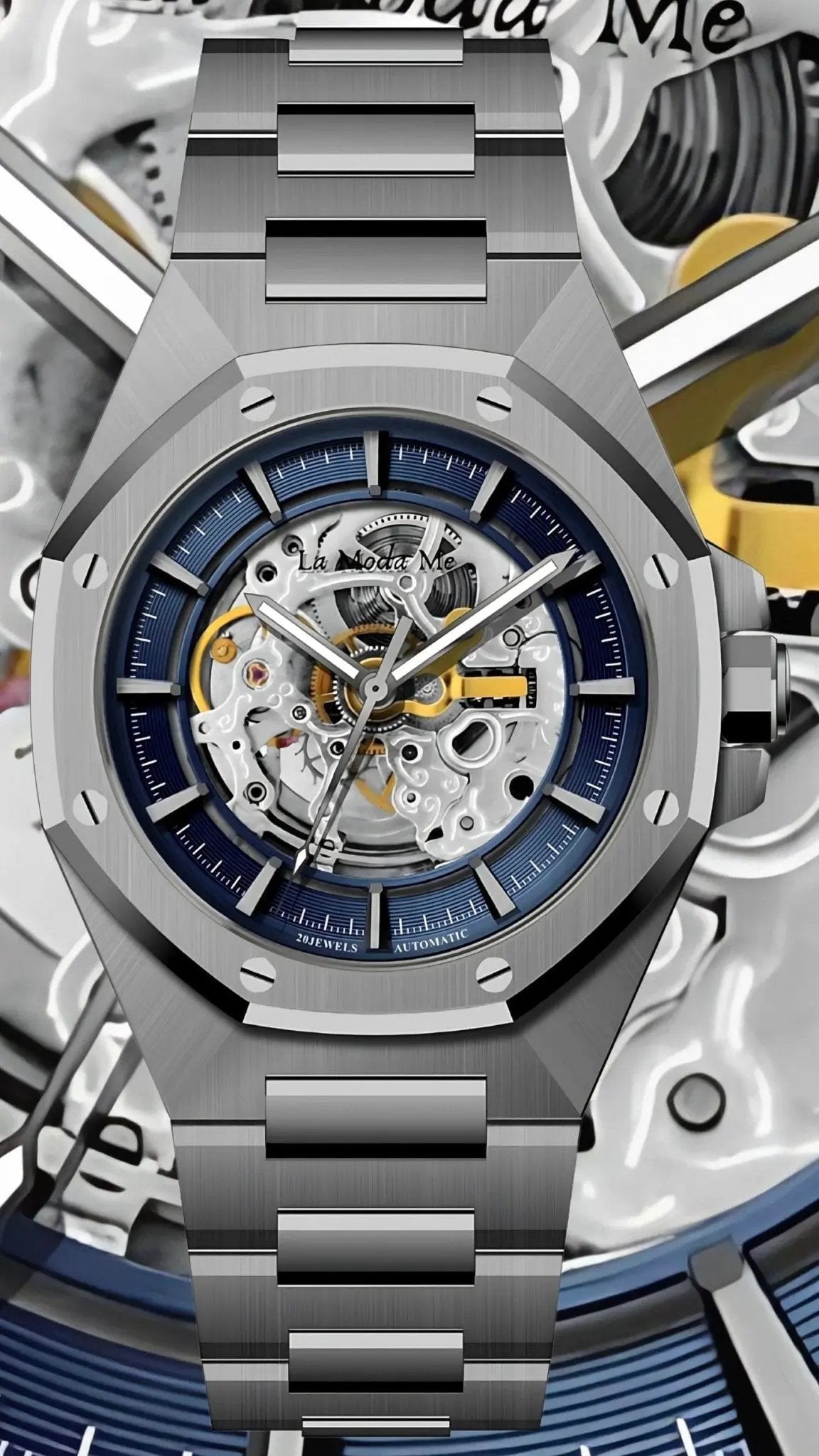 Space Mission Deep Blue Watch - Premium Adventure Timepiece by La Moda Me