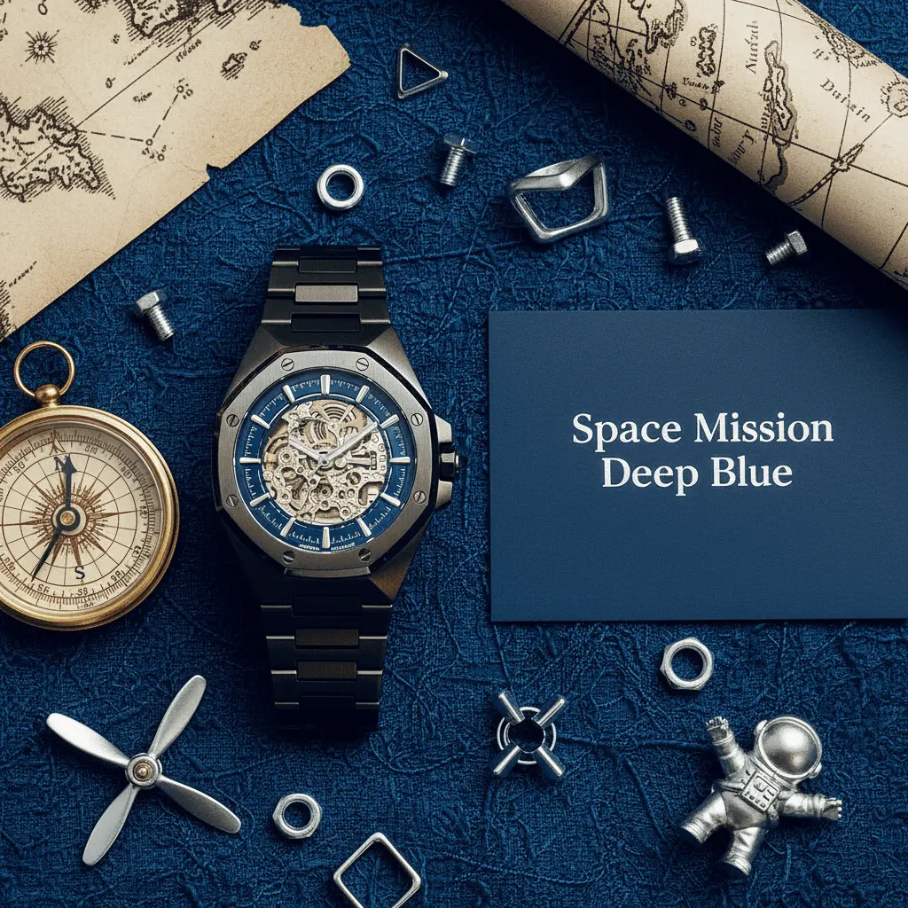 Space Mission Deep Blue Watch - Premium Adventure Timepiece by La Moda Me
