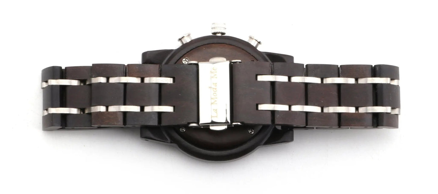 Watch Ironwood - Eco-Friendly Olivewood Minimalist Timepiece by La Moda Me