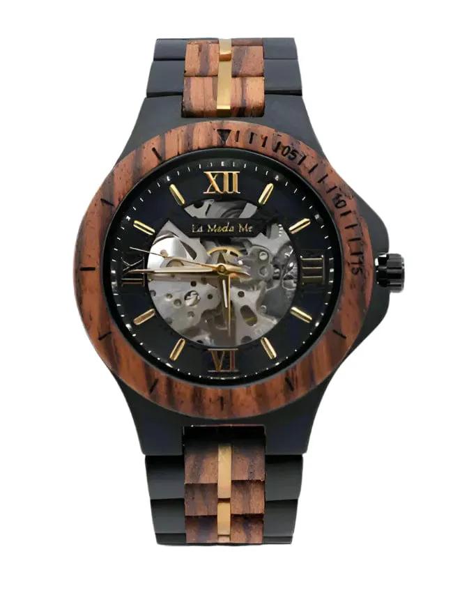 Watch Notterdam Automatic Zebrawood - Eco-Friendly Wooden Watch by La Moda Me