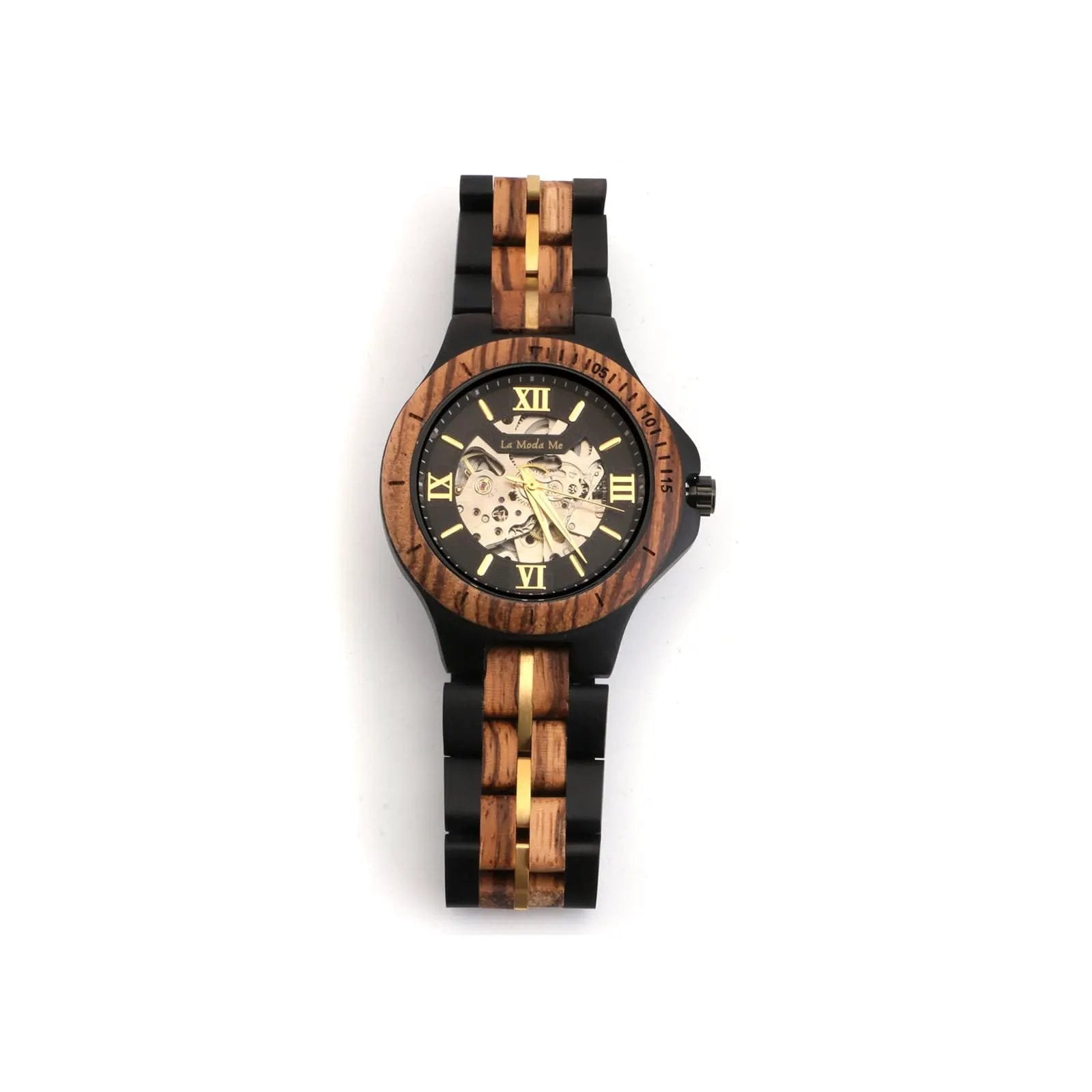 Watch Notterdam Automatic Zebrawood - Eco-Friendly Wooden Watch by La Moda Me