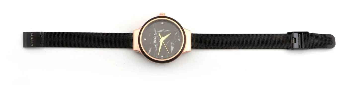 Watch Olivewood Ira - Eco-Friendly Rose Gold & Wood Timepiece by La Moda Me