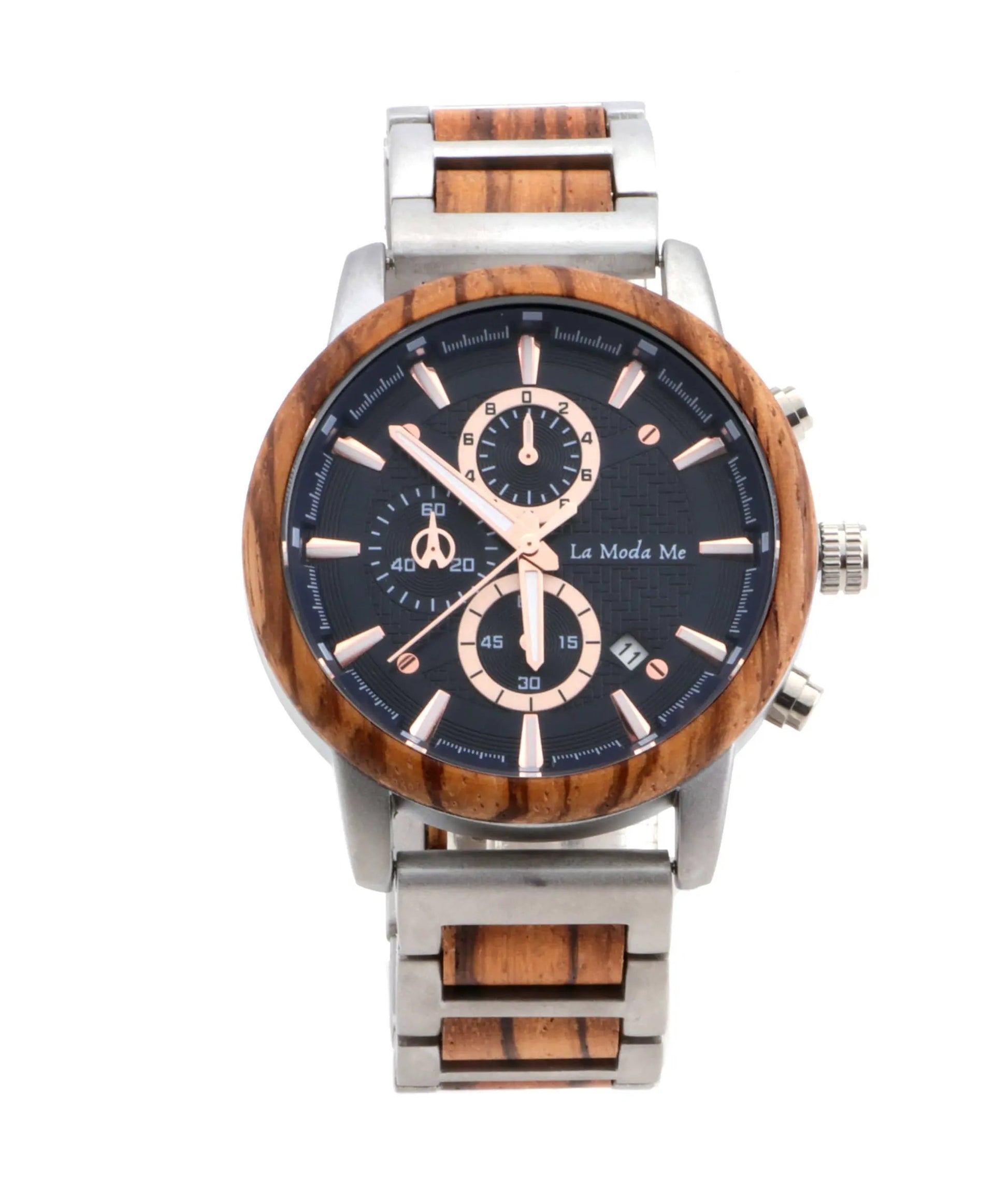 Watch Timberline Blue - Eco-Friendly Wooden Timepiece by La Moda Me