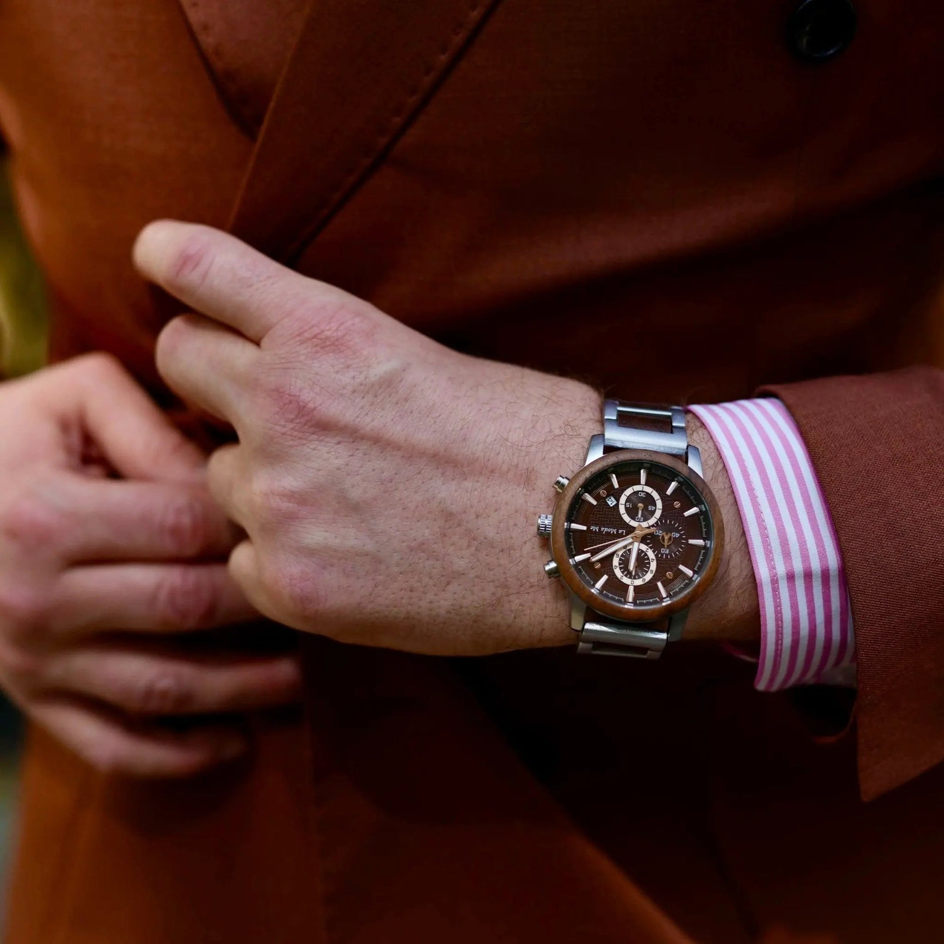 Watch Timberline Brown - Eco-Friendly Wooden Timepiece by La Moda Me