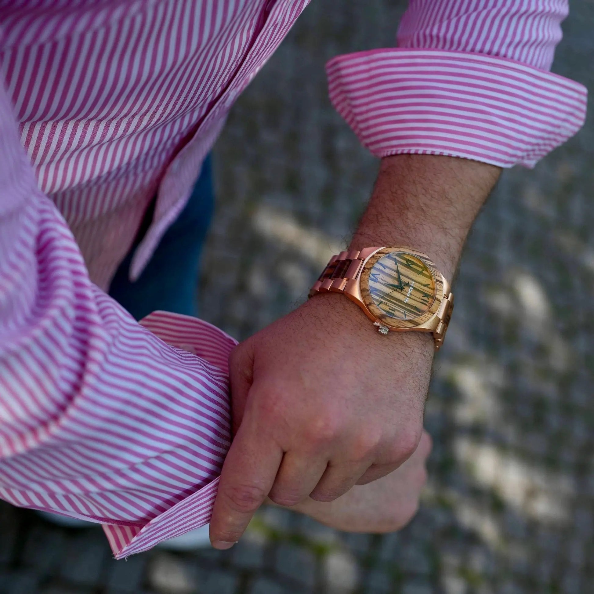 Watch VLUX Ebony - Eco-Friendly Luxury Wooden Timepiece by La Moda Me