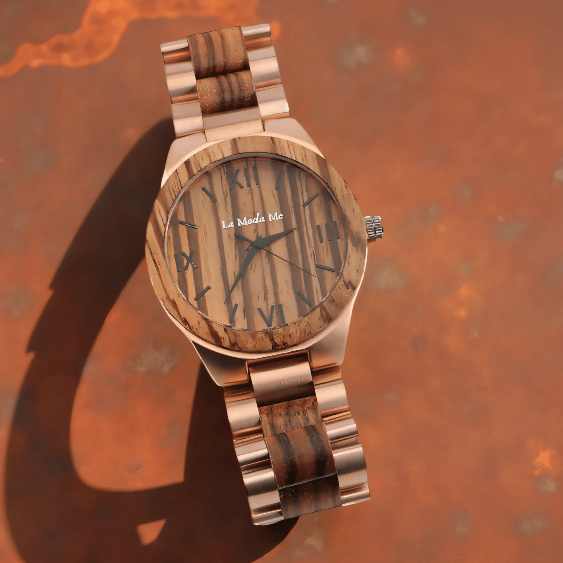 Watch VLUX Ebony - Eco-Friendly Luxury Wooden Timepiece by La Moda Me