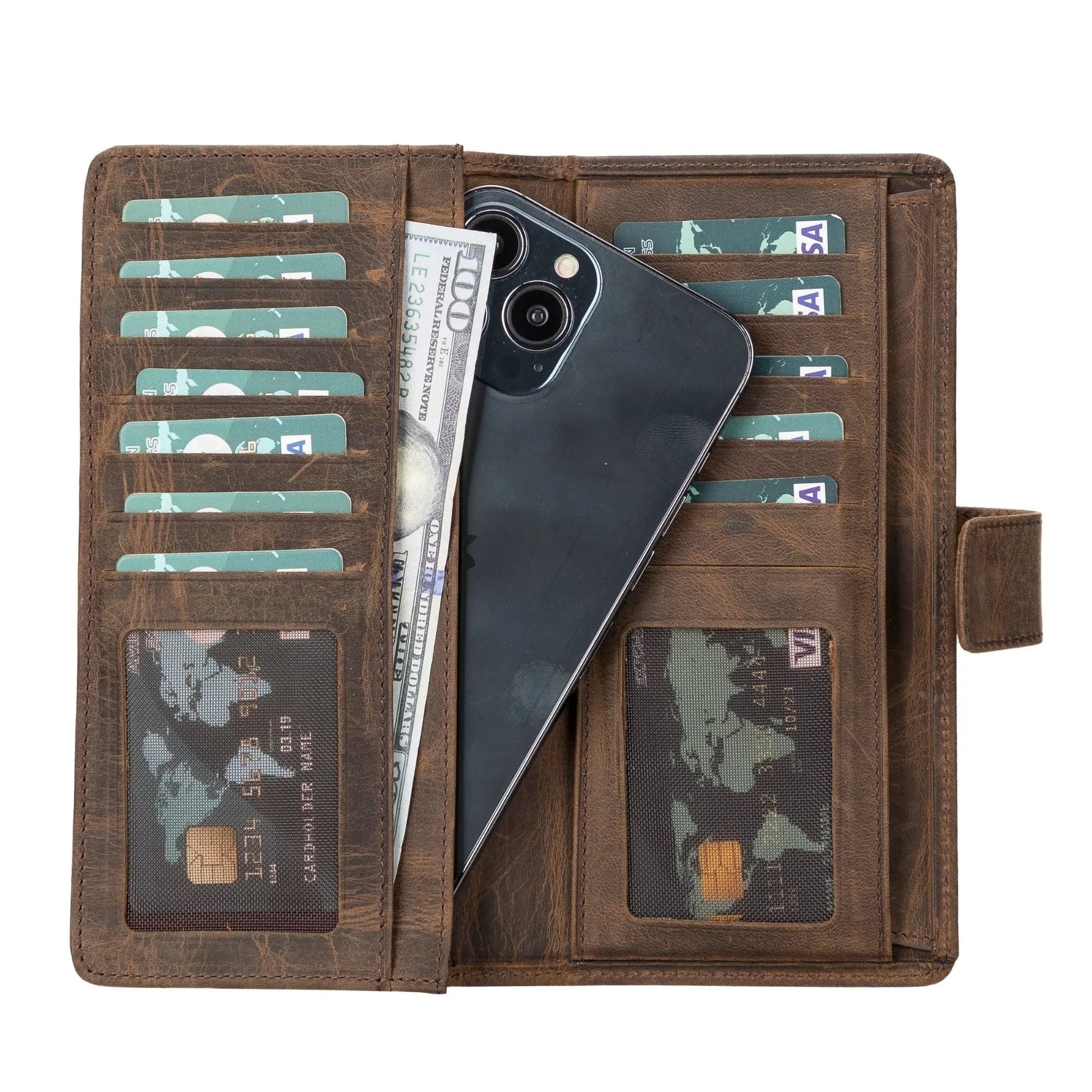 Lander Leather Phone Wallet and Multiple Card Holder for Women by TORONATA