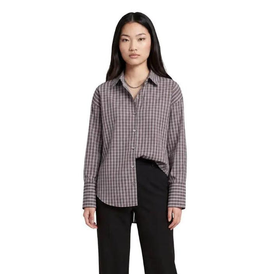 Jacqueline de Yong Women's Serena Brown Cotton Shirt