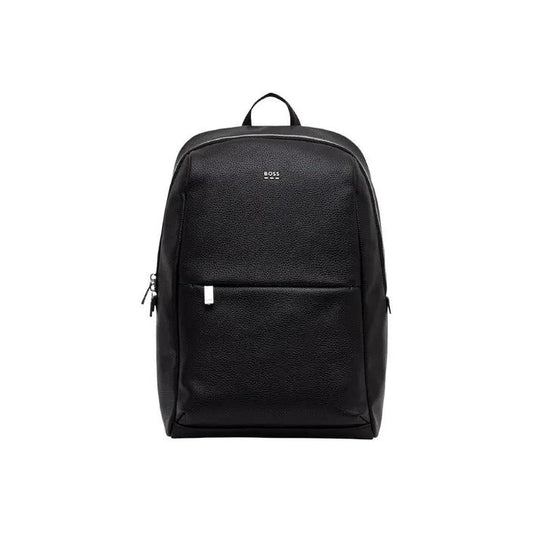 Boss Men's Ray Black Faux Leather Backpack