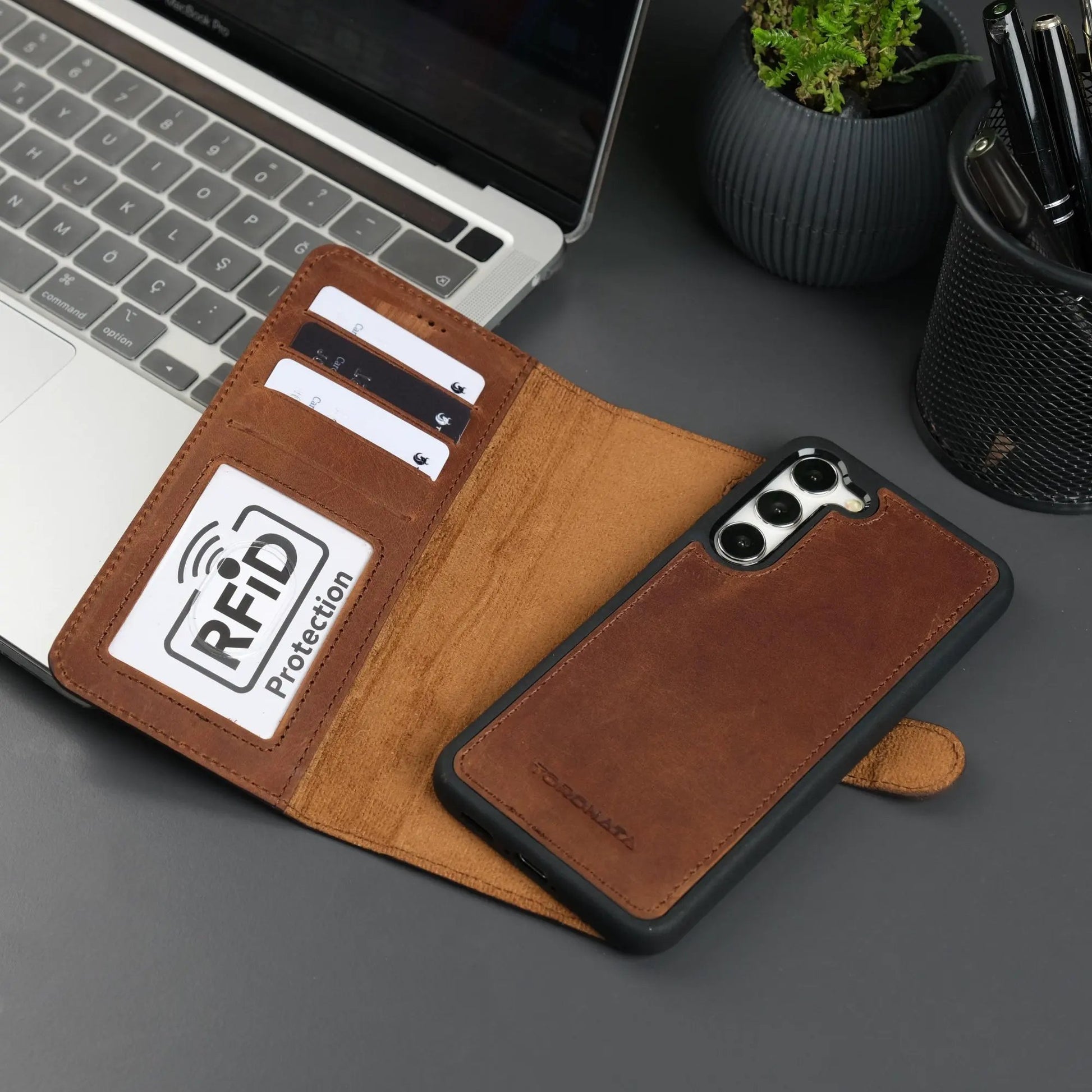 Leather Samsung Galaxy S25 Plus Wallet Case | Buffalo by TORONATA