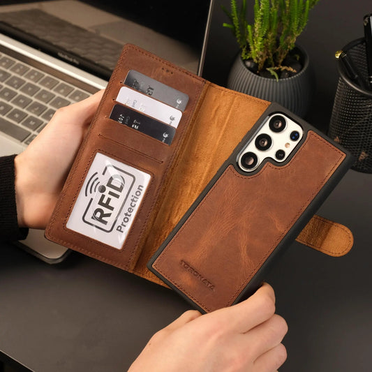 Leather Samsung Galaxy S25 Ultra Wallet Case | Buffalo by TORONATA