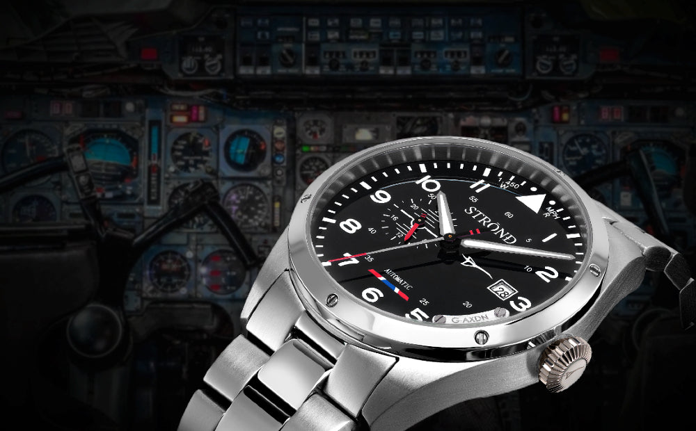 STROND G‑AXDN 24h Automatic Concorde Watch Navy Blue Dial