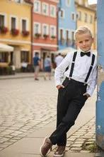 Kids 4 Piece Barn Wedding Set Classic Fit No Pleats Shirt Sand by Tux-USA