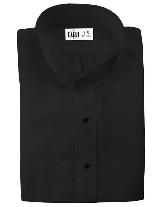 "Lucca" Kids Black Wingtip Tuxedo Shirt by Tux-USA