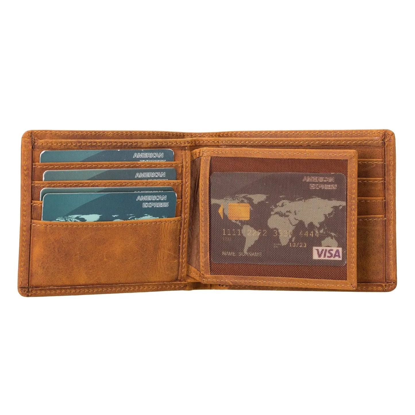 Lusk Slim Bifold Design Handcrafted Men's Genuine Leather Wallet by TORONATA