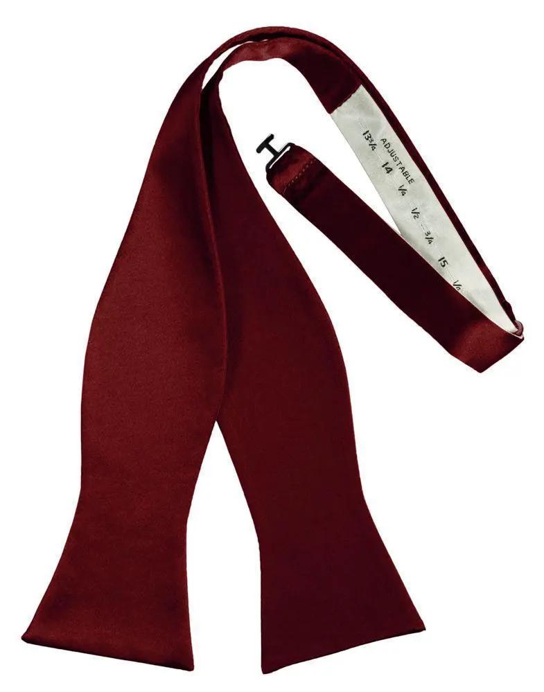 Luxury Satin Bow Tie - Self Tie by Tux-USA