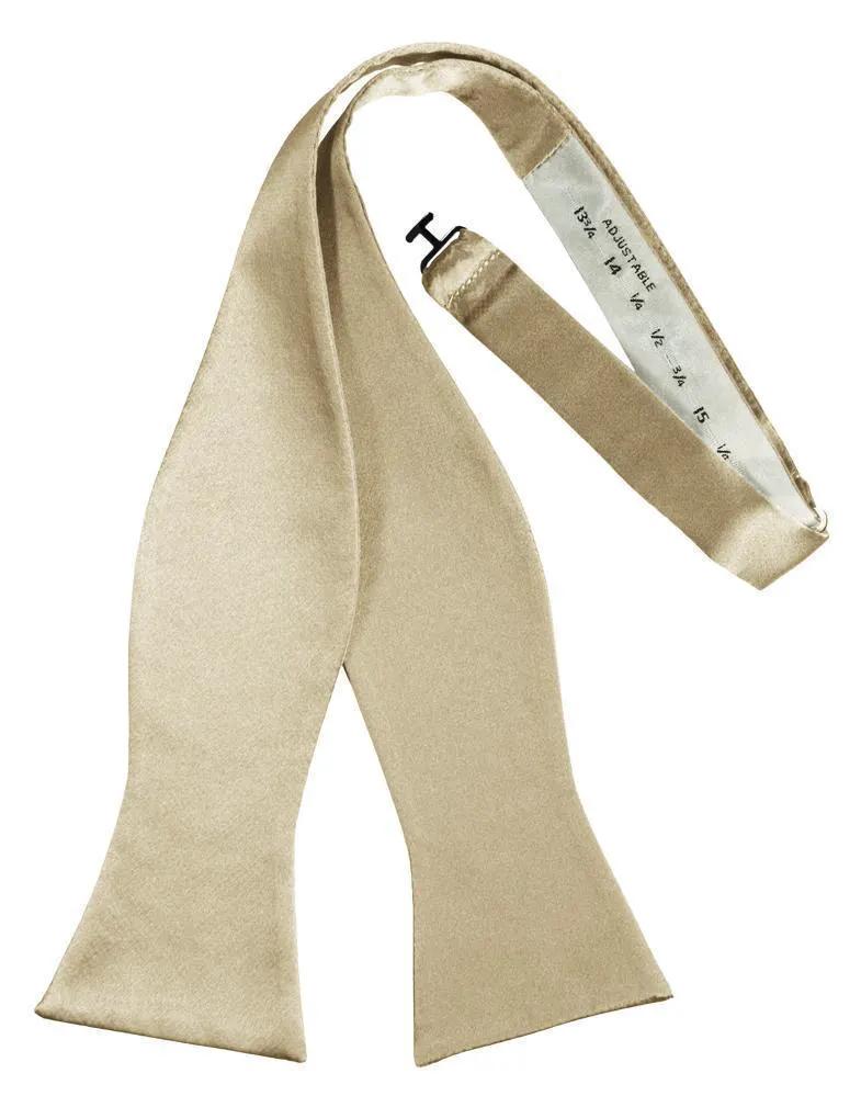 Luxury Satin Bow Tie - Self Tie by Tux-USA