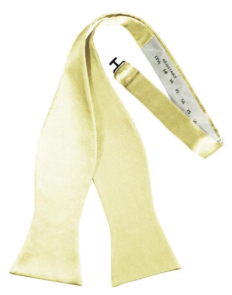 Luxury Satin Bow Tie - Self Tie by Tux-USA