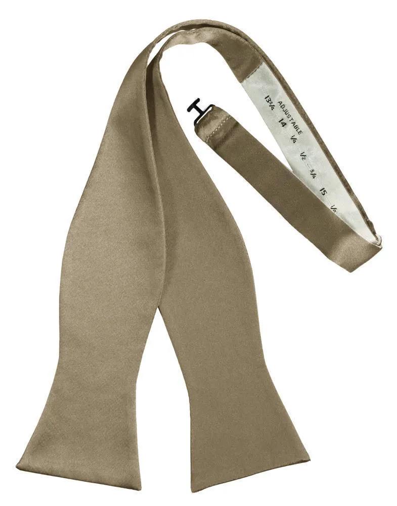 Luxury Satin Bow Tie - Self Tie by Tux-USA