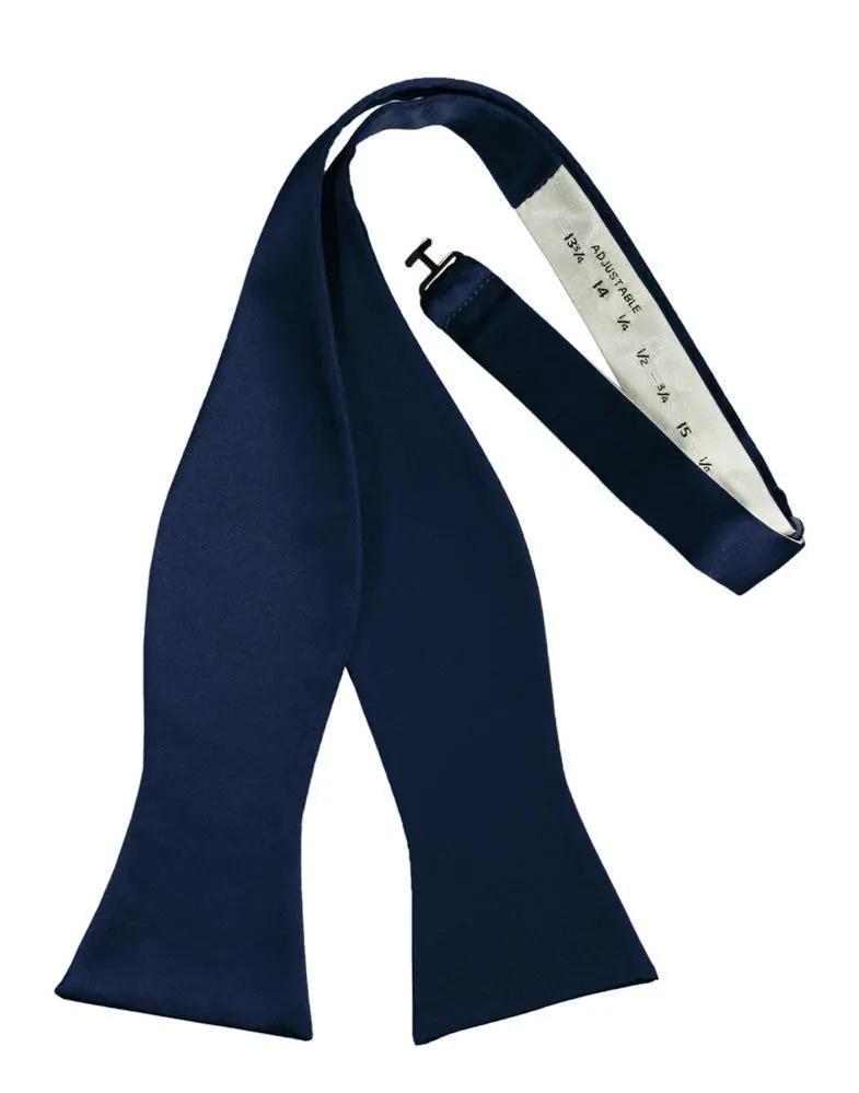 Luxury Satin Bow Tie - Self Tie by Tux-USA