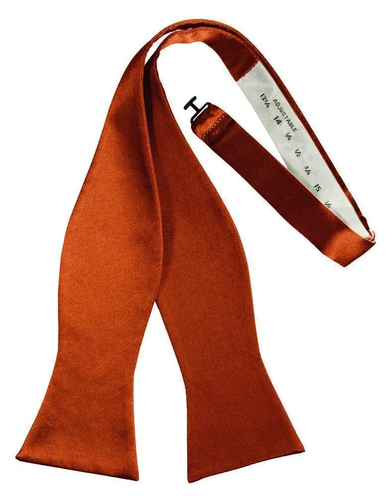 Luxury Satin Bow Tie - Self Tie by Tux-USA
